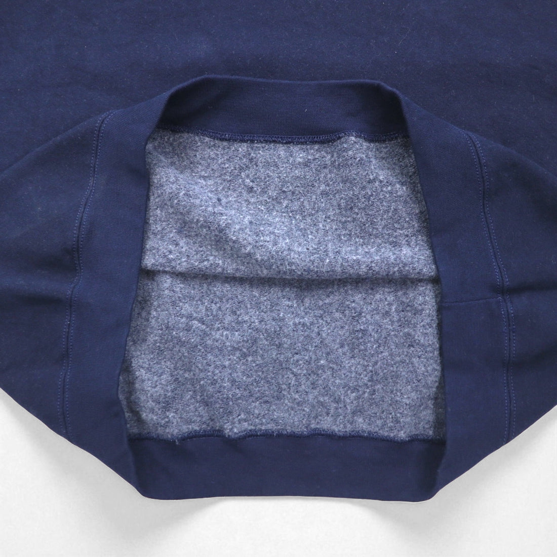 PLUMA OUTDOORS Blank Sweatshirt, Size 2XL, Navy, Solid Cotton with Brushed Lining, Made in Mexico