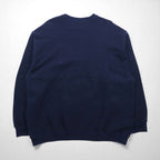 PLUMA OUTDOORS Blank Sweatshirt, Size 2XL, Navy, Solid Cotton with Brushed Lining, Made in Mexico