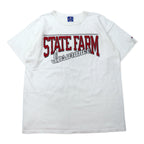 日本然リトテ-古着オンライン-Champion USA製 80年代 プリント Tシャツ XL ホワイト コットン 刺繍タグ STATE FARM-Champion USA Made 80's Print T-Shirt XL White Cotton Embroidery Tag STATE FARM