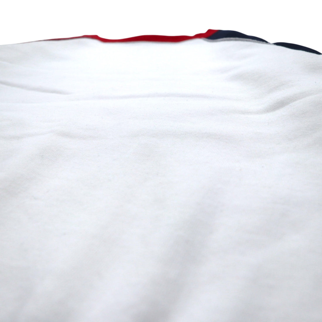 DENIME Raglan Sweatshirt M White Tricolor Fleece Lining DNM SPORTS Made in Japan