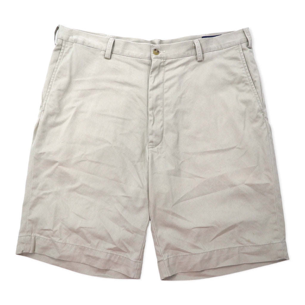 日本然リトテ-古着オンライン-POLO RALPH LAUREN ショート チノパンツ ハーフパンツ 38 ベージュ コットン-POLO RALPH LAUREN Short Chino Pants Half Pants 38 Beige Cotton