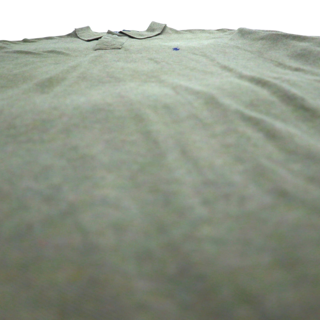 Polo by Ralph Lauren 90s Polo Shirt L Khaki Cotton Pique Small Pony Embroidery