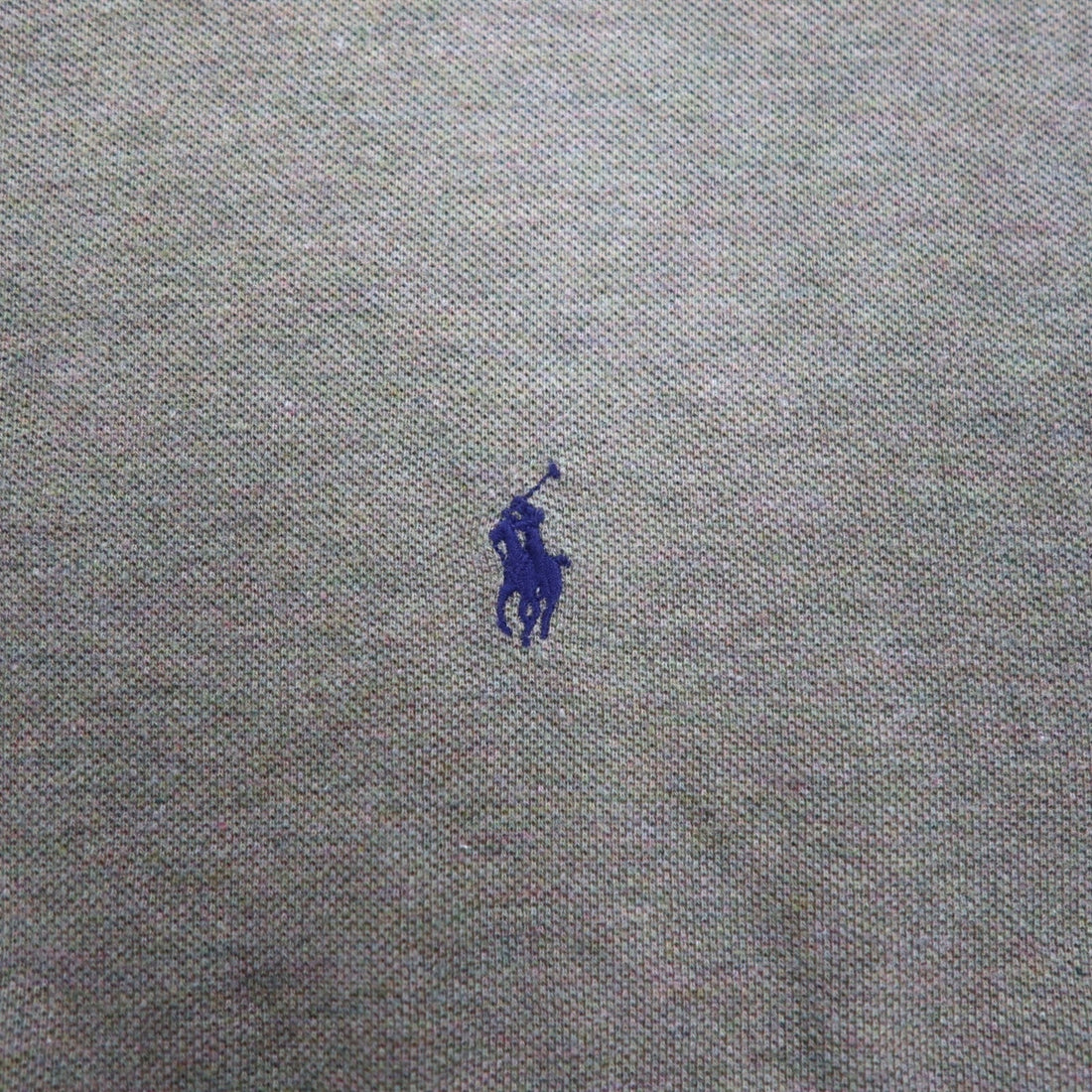 Polo by Ralph Lauren 90s Polo Shirt L Khaki Cotton Pique Small Pony Embroidery