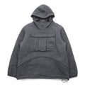 BROWN by 2-tacs Padded Anorak Parka M Gray Half Zip Anorak B8-J003 Made in Japan