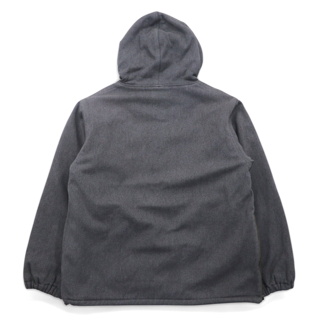 BROWN by 2-tacs Padded Anorak Parka M Gray Half Zip Anorak B8-J003 Made in Japan
