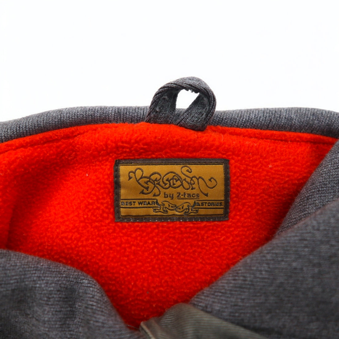 BROWN by 2-tacs Padded Anorak Parka M Gray Half Zip Anorak B8-J003 Made in Japan