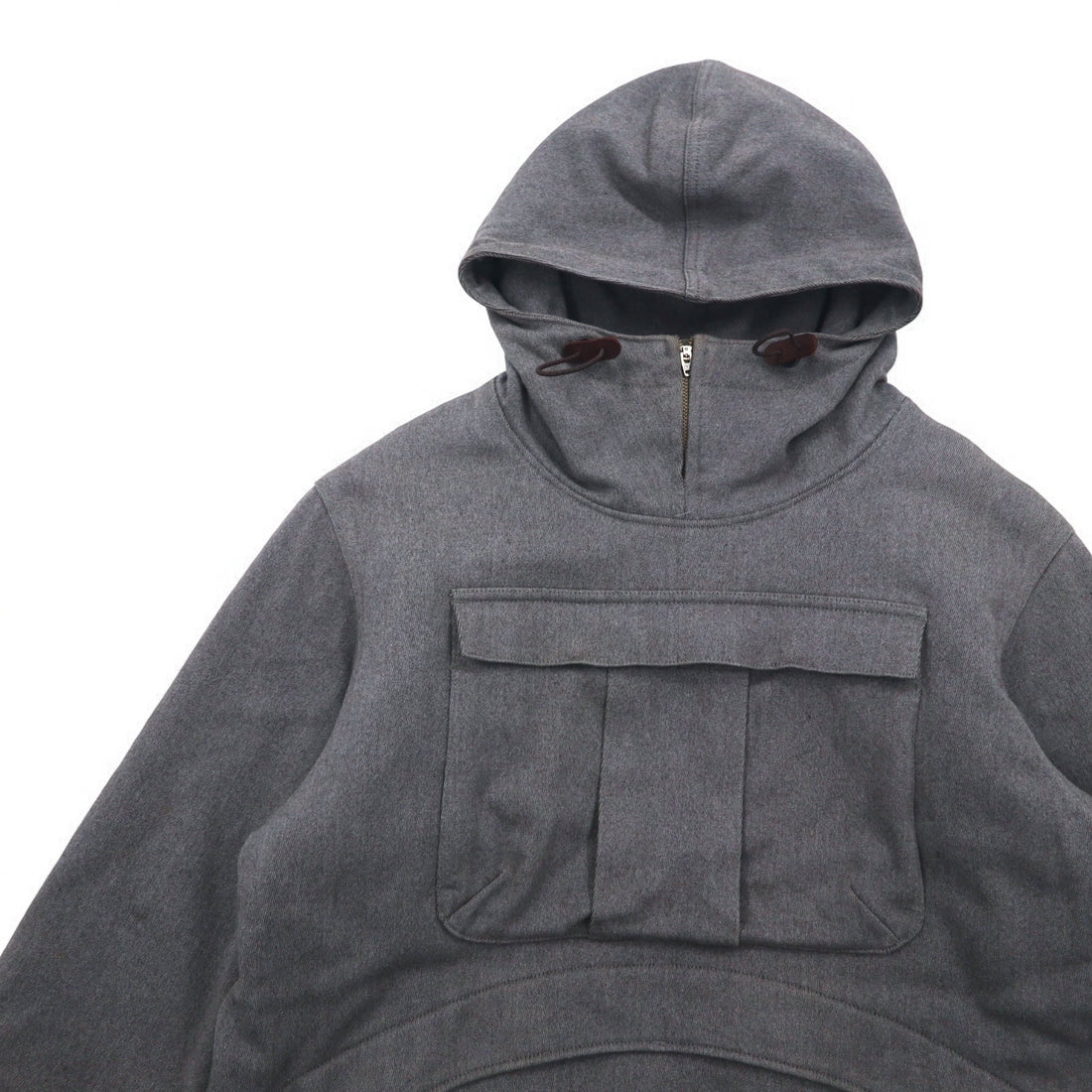 BROWN by 2-tacs Padded Anorak Parka M Gray Half Zip Anorak B8-J003 Made in Japan