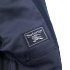 Burberrys オールド 2B ツイード テーラードジャケット 94-82-175 AB6 ネイビー チェック ウール 日本製