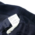 Burberrys オールド 2B ツイード テーラードジャケット 94-82-175 AB6 ネイビー チェック ウール 日本製