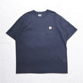 Carhartt Loose Fit Pocket T-Shirt, Pocket Tee, 2XL, LOOSE FIT, Big Size, Gray, Made in Honduras