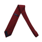 BREUER Made in Italy Necktie Red Silk Paisley Small Pattern All-over Print Available at SHIPS