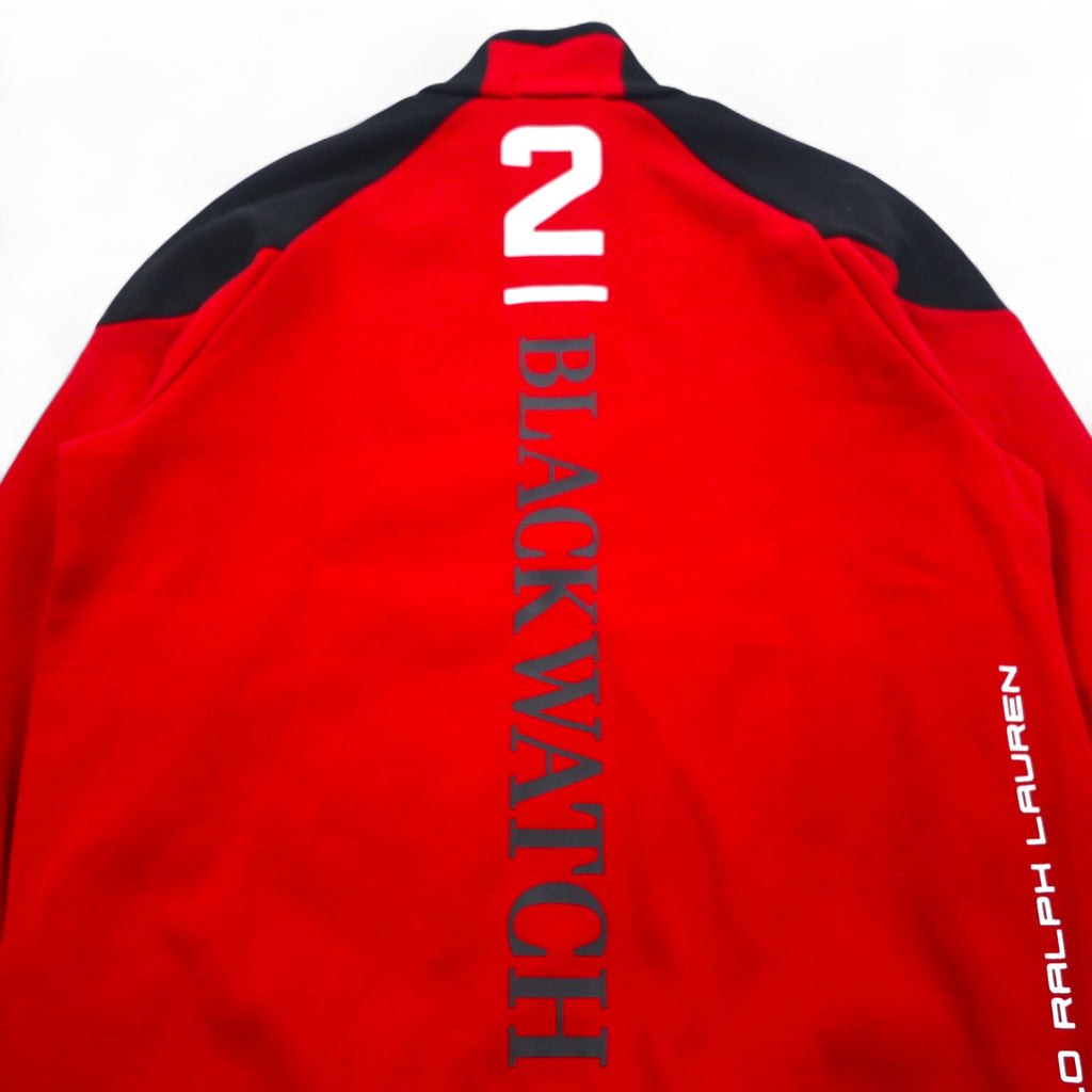 POLO RALPH LAUREN Track Jacket Jersey S Red BLACK WATCH POLO TEAM
