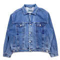 日本然リトテ-古着オンライン-90年代 WHEELER 3rdタイプ デニムジャケット Gジャン XL ブルー コットン-90's WHEELER 3rd Type Denim Jacket G Jean XL Blue Cotton