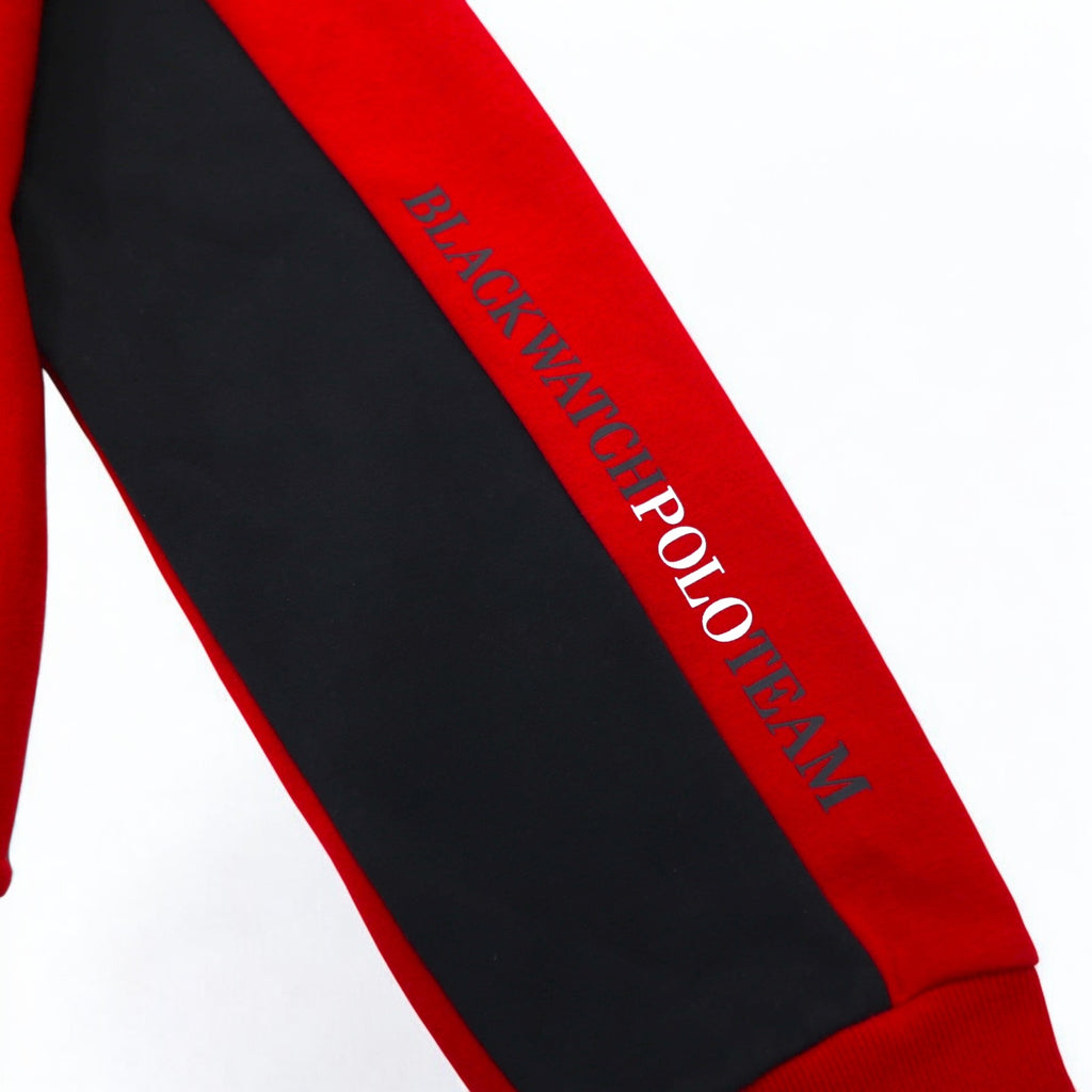 POLO RALPH LAUREN Track Jacket Jersey S Red BLACK WATCH POLO TEAM