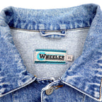 90s WHEELER 3rd Type Denim Jacket, G-Jean, XL, Blue, Cotton
