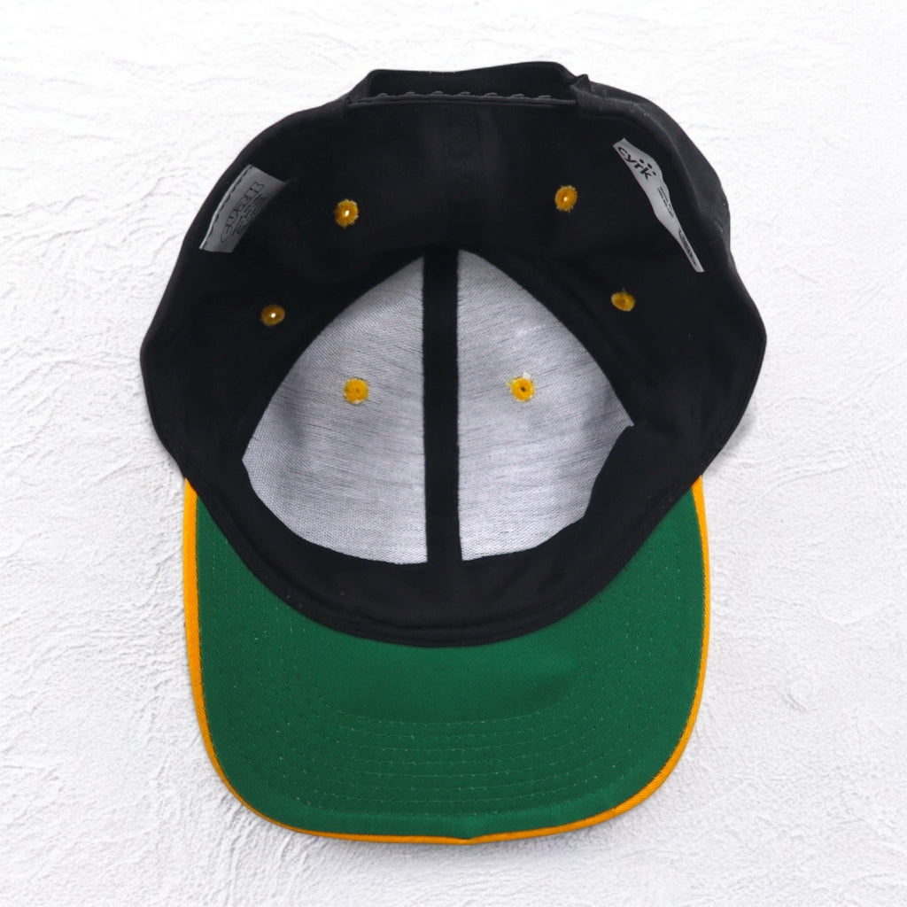 CAT American Company Snapback Bicolor Baseball Cap FREE Black Yellow CYRK
