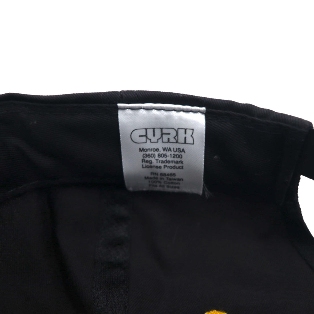 CAT American Company Snapback Bicolor Baseball Cap FREE Black Yellow CYRK