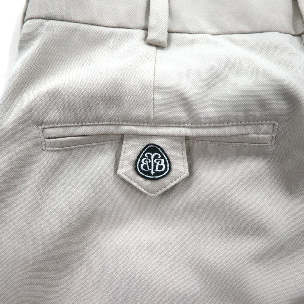 Brooks Brothers COUNTRY CLUB Tuck Wide Slacks, Size L, Beige, Polyester