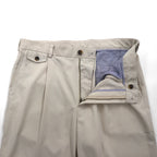 Brooks Brothers COUNTRY CLUB Tuck Wide Slacks, Size L, Beige, Polyester