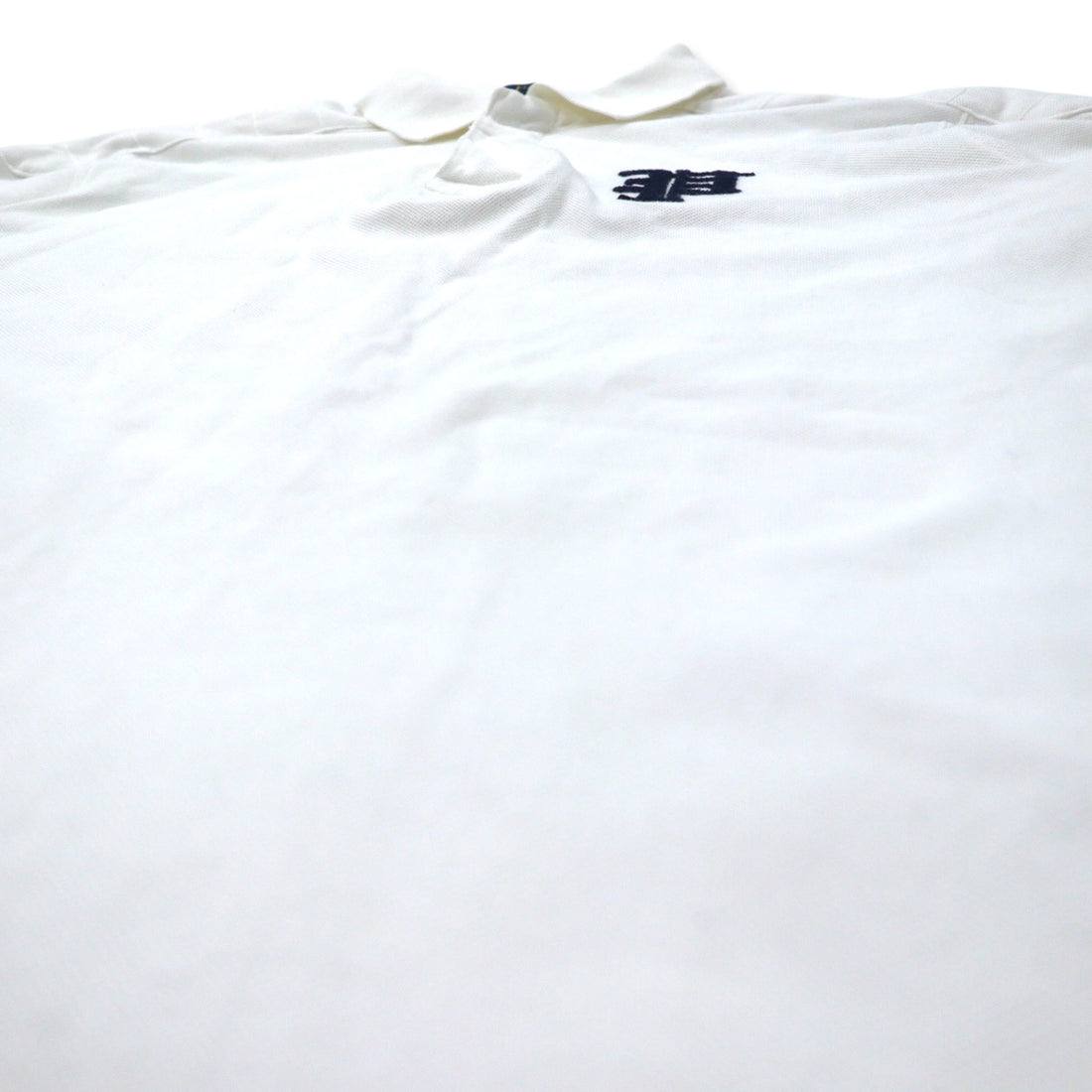 POLO RALPH LAUREN Polo shirt L White Cotton Pique CUSTOM FIT