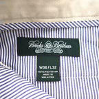 Brooks Brothers COUNTRY CLUB Tuck Wide Slacks, Size L, Beige, Polyester