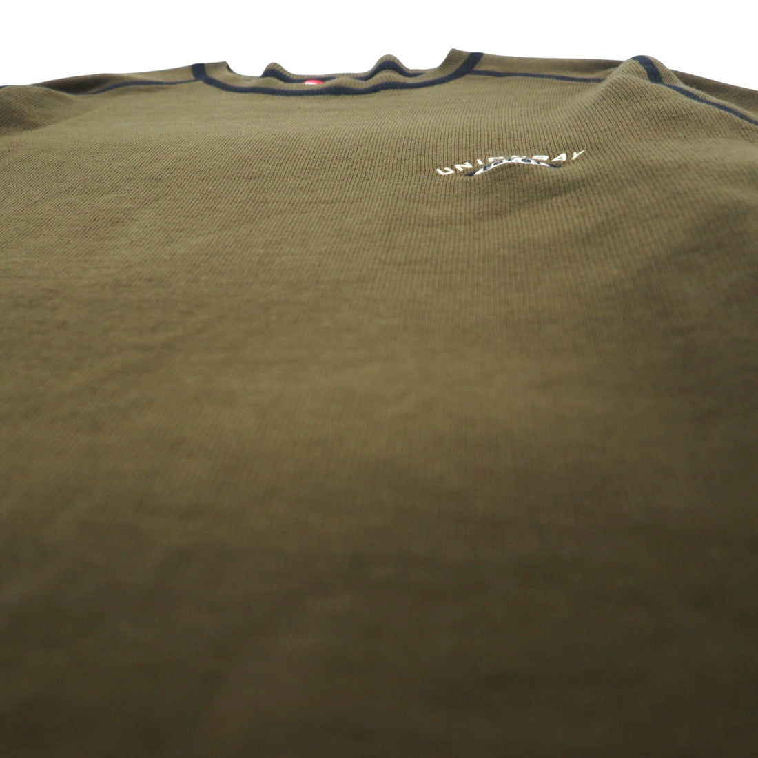 Made in Australia 90s UNIONBAY Acrylic Knit Sweater L Khaki One Point Logo Embroidery