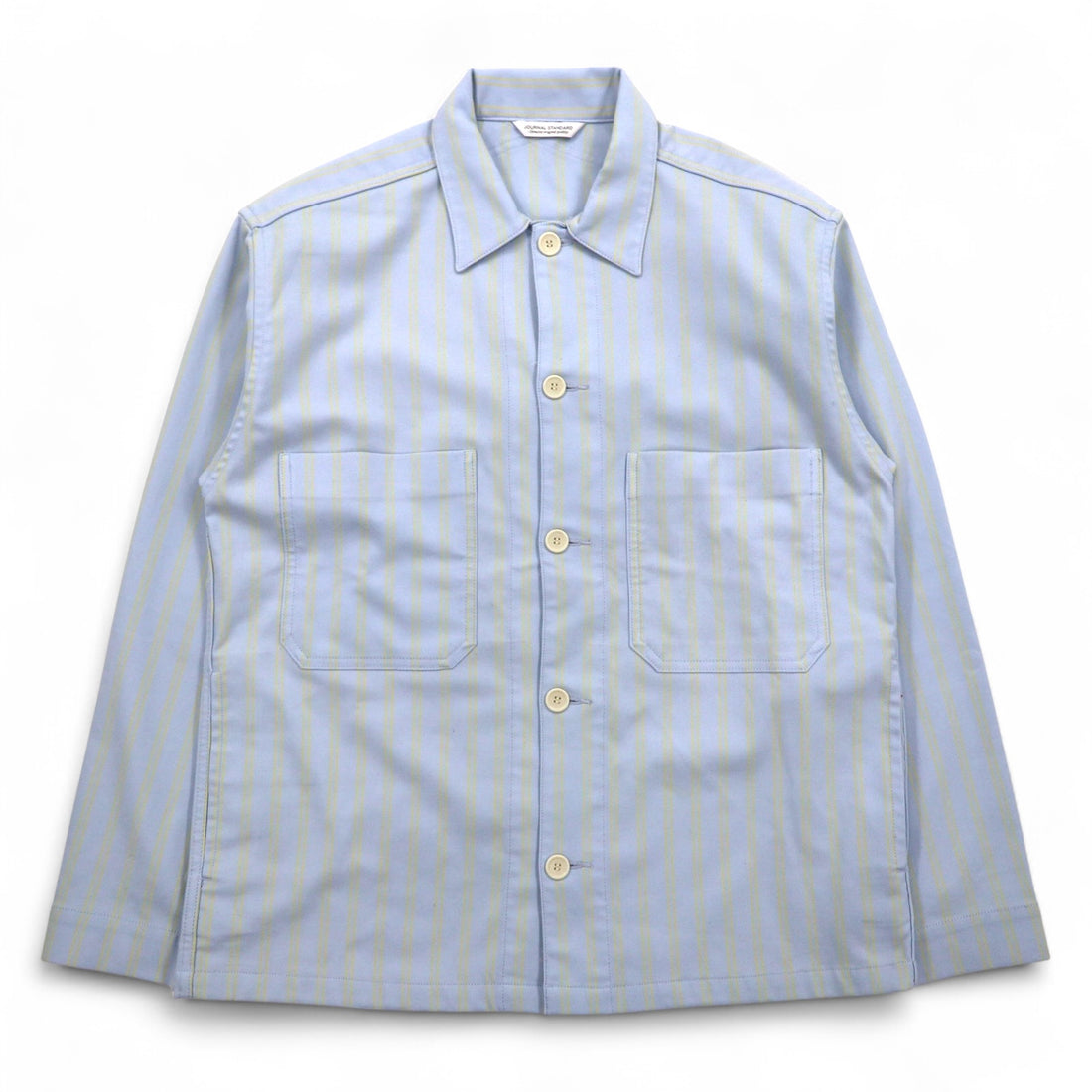 JOURNAL STANDARD Coverall L Blue Stripe Stretch Made in Japan