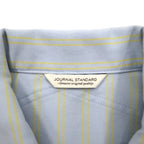 JOURNAL STANDARD カバーオール L ブルー ストライプ ストレッチ 日本製