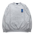 NAUTICA Print Sweatshirt M Grey Fleece Back Print SAILING