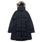 日本然リトテ-古着オンライン-Eddie Bauer 650フィルパワー ダウンコート M ブラック EB650 フード着脱式 ダブルジップ ファー 0544-Eddie Bauer 650 Fill Power Puffer Coat M Black EB650 Hoodie detachable Double Zip Fur 0544