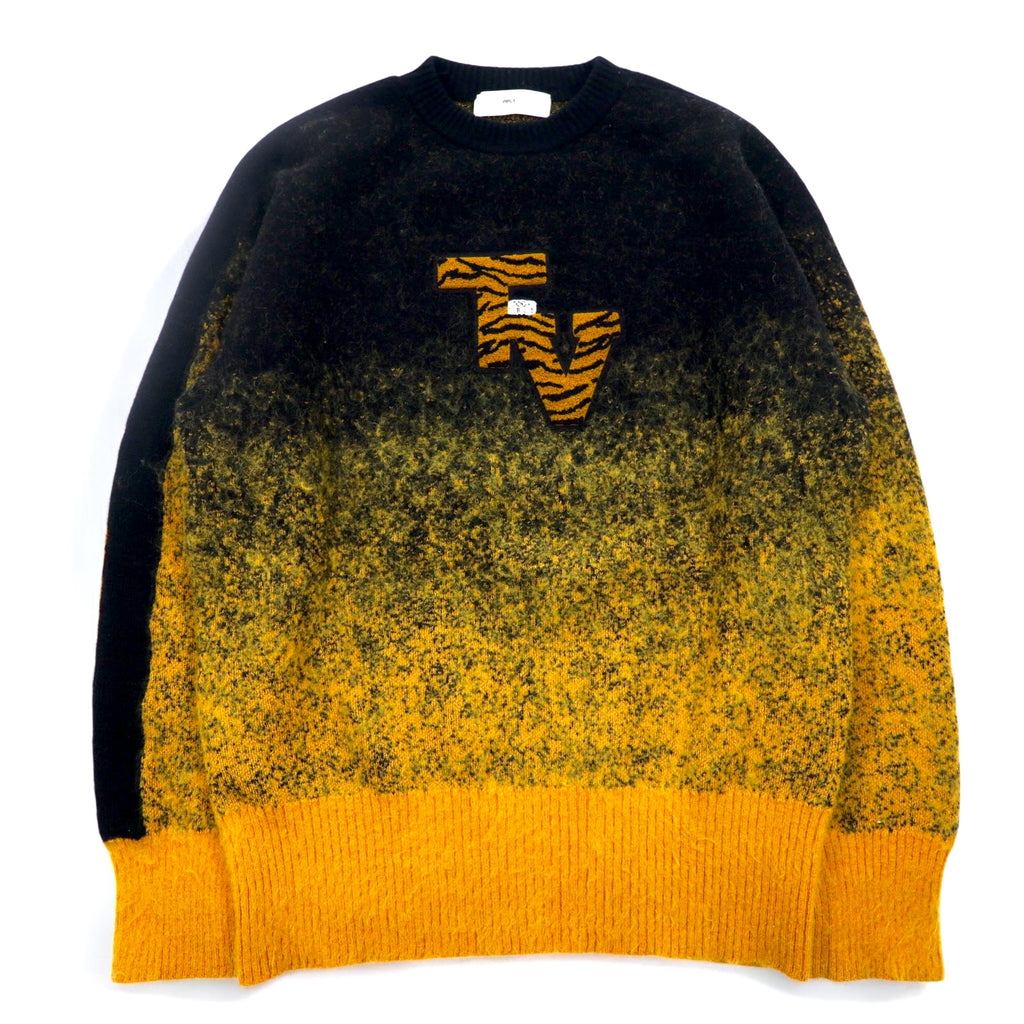 TOGA VIRILIS Gradient Knit Sweater L Black Yellow TV12-XN305