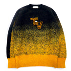 TOGA VIRILIS Gradient Knit Sweater L Black Yellow TV12-XN305