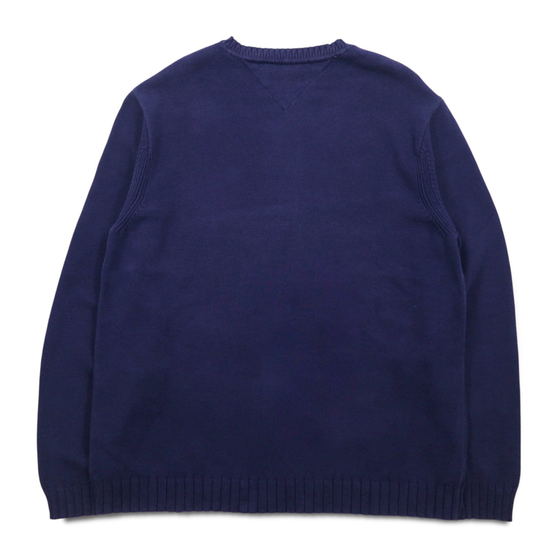 TOMMY HILFIGER 90s Cotton Knit Crew Sweater L Navy Cotton