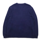 TOMMY HILFIGER 90s Cotton Knit Crew Sweater L Navy Cotton