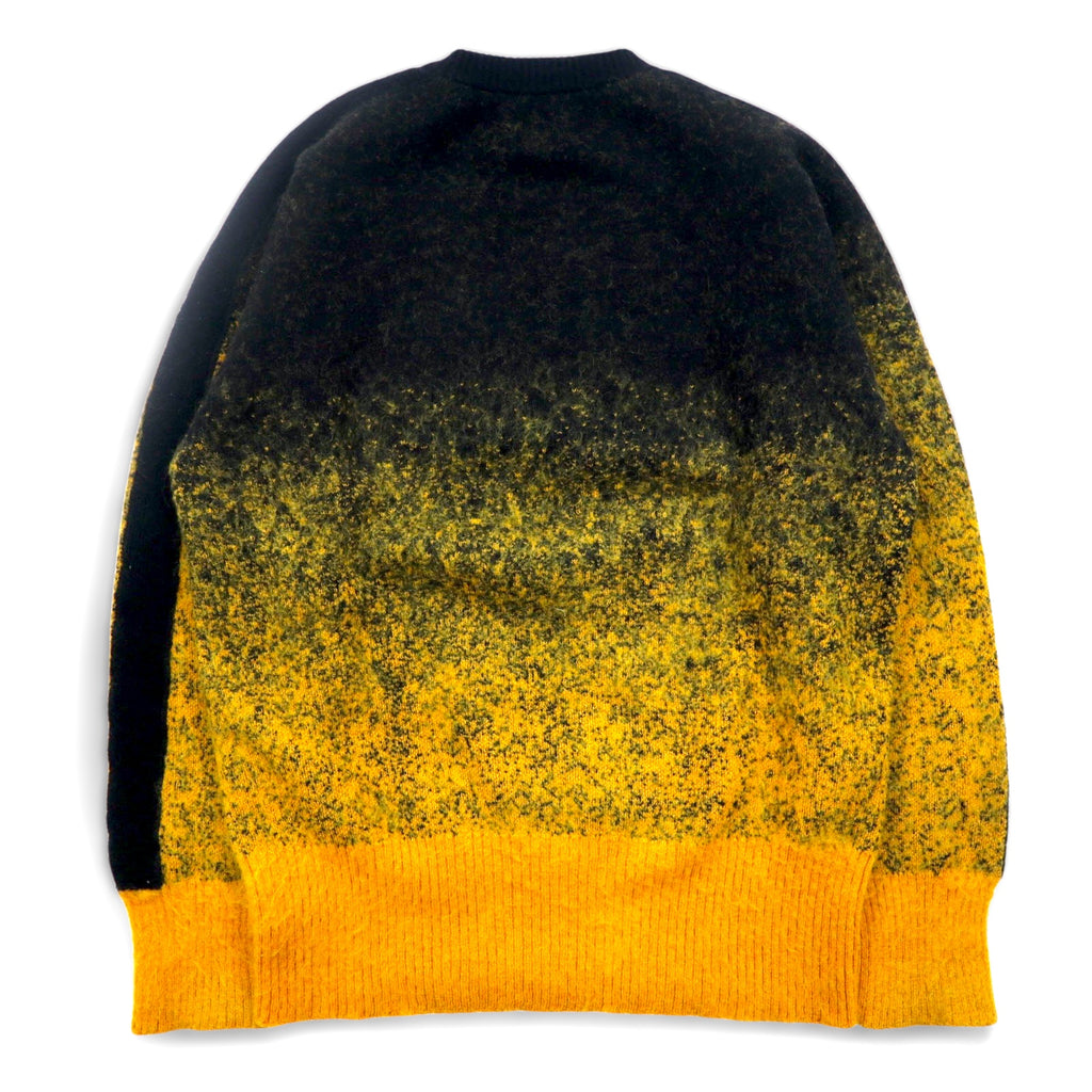 TOGA VIRILIS Gradient Knit Sweater L Black Yellow TV12-XN305