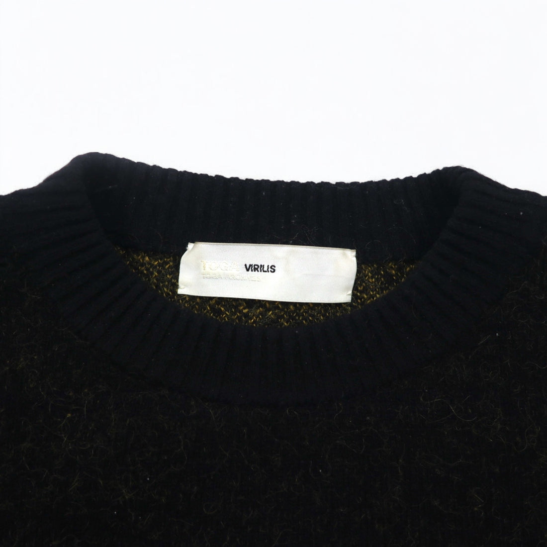 TOGA VIRILIS Gradient Knit Sweater L Black Yellow TV12-XN305