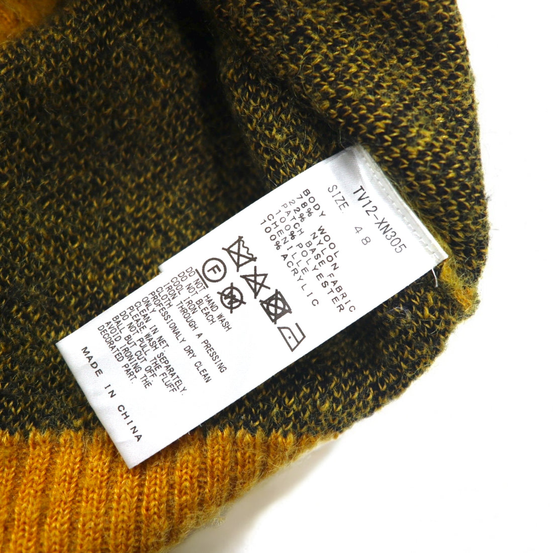 TOGA VIRILIS Gradient Knit Sweater L Black Yellow TV12-XN305