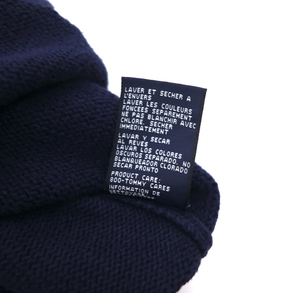 TOMMY HILFIGER 90s Cotton Knit Crew Sweater L Navy Cotton