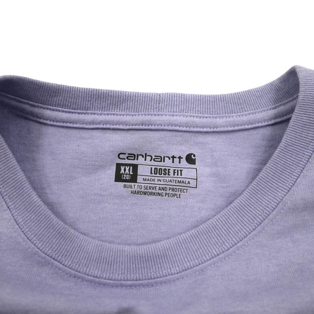 Carhartt Loose Fit Pocket T-Shirt Pocket Tee 2XL LOOSE FIT Purple Cotton