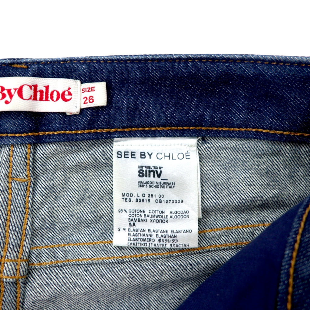 See By Chloe Slim Fit Jeans Denim Pants Size 26 Blue Cotton Stretch