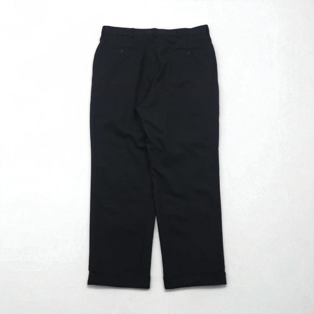 NAUTICA 2タック ワイド スラックスパンツ L グレー ウール