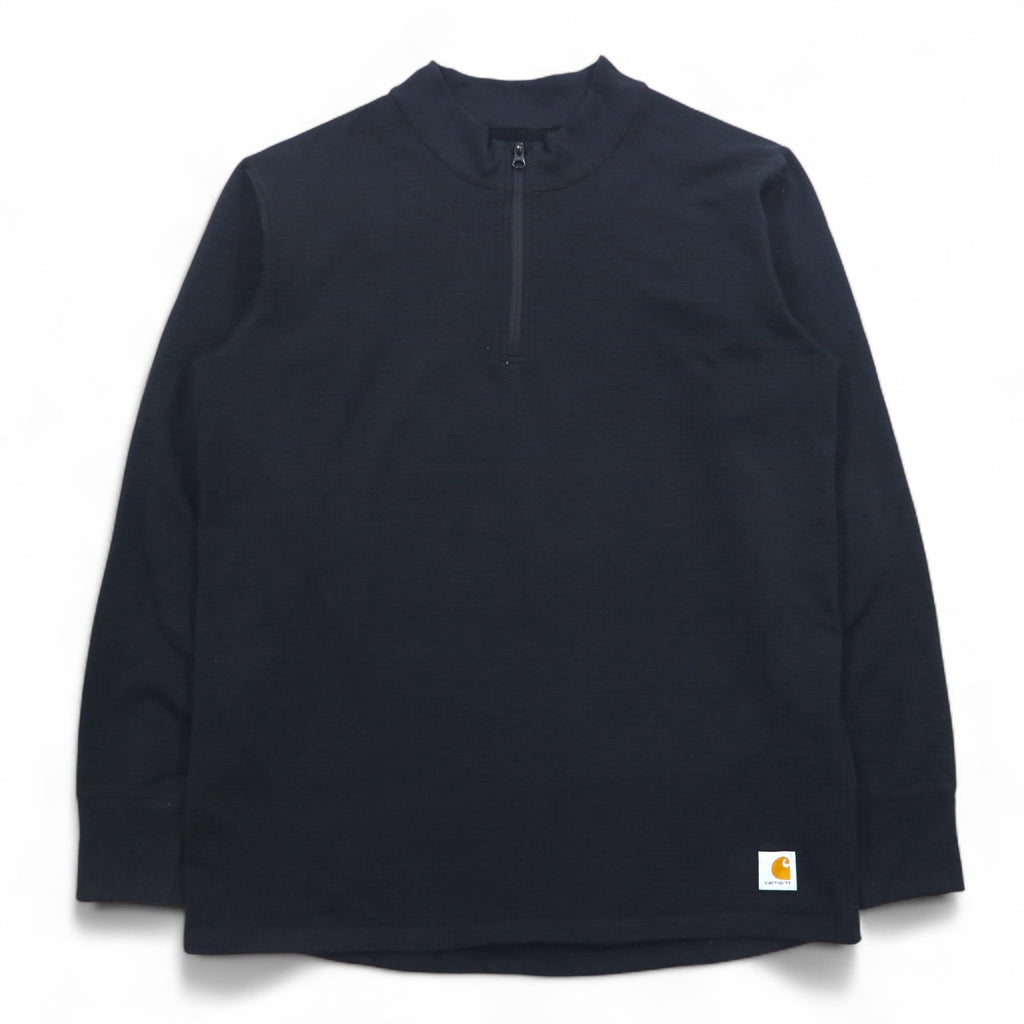 Carhartt Half-Zip Sweatshirt XL Black Base Force Super-Cold Weather Quarter-Zip Top 101301 Made in Mexico