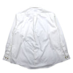 LLBean Oxford Button-Down Shirt, L, White, Cotton, Wrinkle Resistant, Made in Sri Lanka