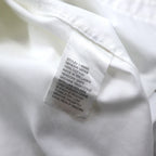LLBean Oxford Button-Down Shirt, L, White, Cotton, Wrinkle Resistant, Made in Sri Lanka