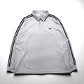 adidas Originals Adicolor Rugby Polo Jersey, Size XL, Gray Polyester, Trefoil Logo, 3-Stripes, HK9900
