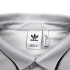 adidas Originals Adicolor Rugby Polo Jersey, Size XL, Gray Polyester, Trefoil Logo, 3-Stripes, HK9900