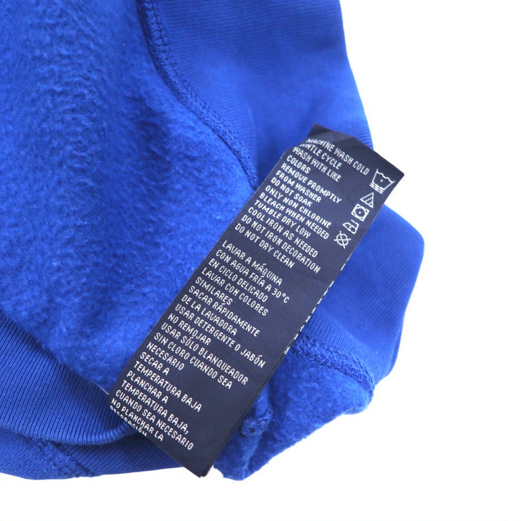 NAUTICA Half-Zip Sweatshirt XXL Navy Blue Two-Tone Fleece Lining One-Point Logo Embroidery