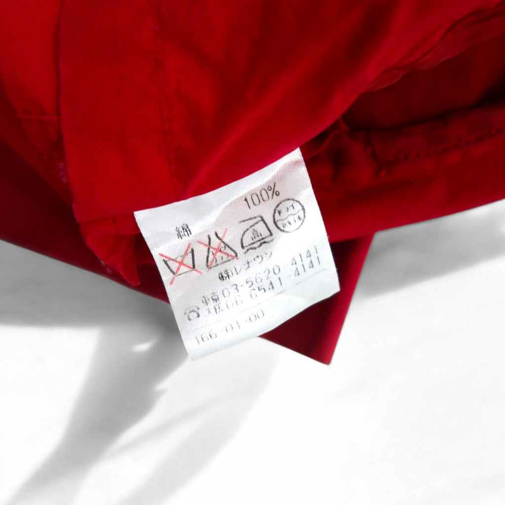 Aquasqutum Utility Coverall Balmacaan Coat M Red Double Zip Drawcord Made in Japan