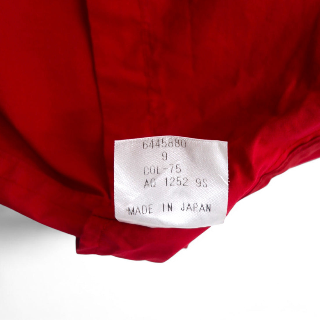 Aquasqutum Utility Coverall Balmacaan Coat M Red Double Zip Drawcord Made in Japan