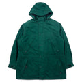 日本然リトテ-古着オンライン-Eddie Bauer 90年代 65/35クロス マウンテンパーカー L グリーン ポリエステル コットン フリースライナー ドローコード ダブルジップ-Eddie Bauer 90's 65/35 Cross Mountain Hoodie L Green Polyester Cotton Fleece Liner Drawcord Double Zip
